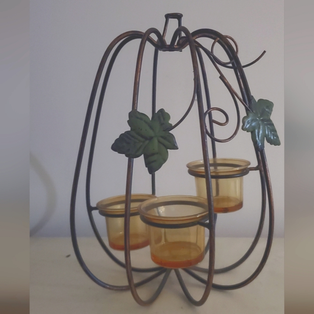 Decor pumpkin tealight